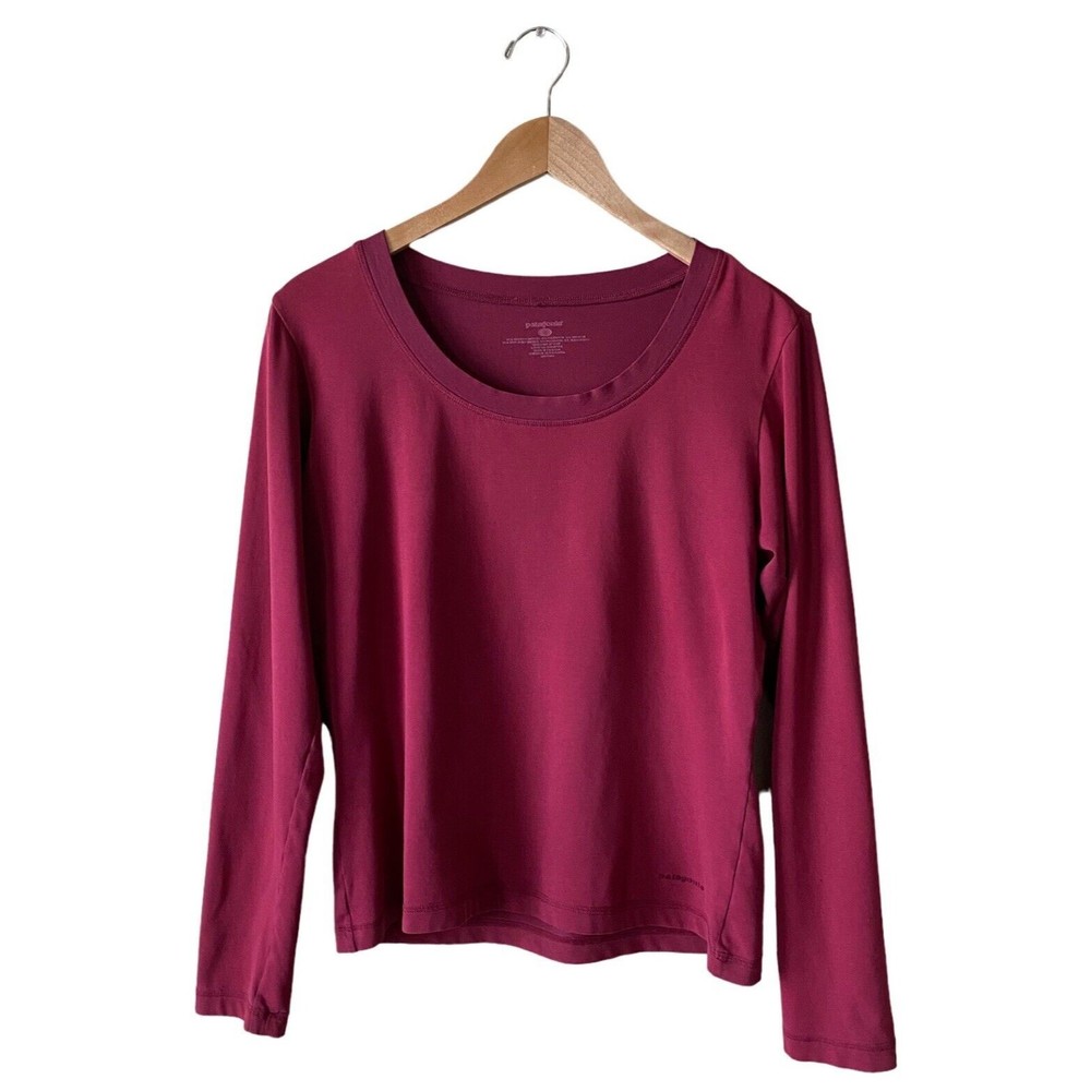 Patagonia Cotton Blend Long Sleeved Round Neck Tee | Women’s Size Medium